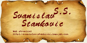 Svanislav Stanković vizit kartica